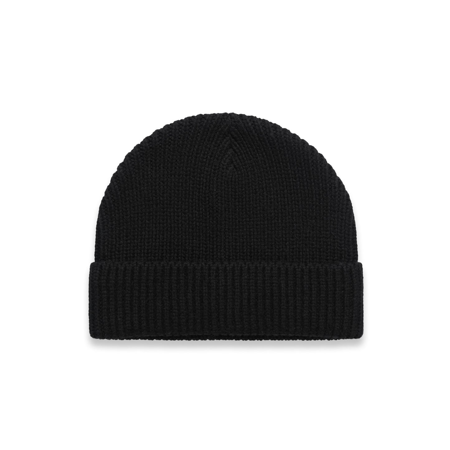 Maverick Ribbed Knit Beanie - Black