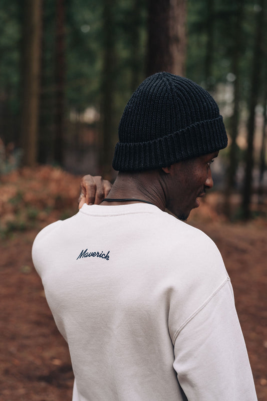 Maverick Seagull Men's Sweater - Bone