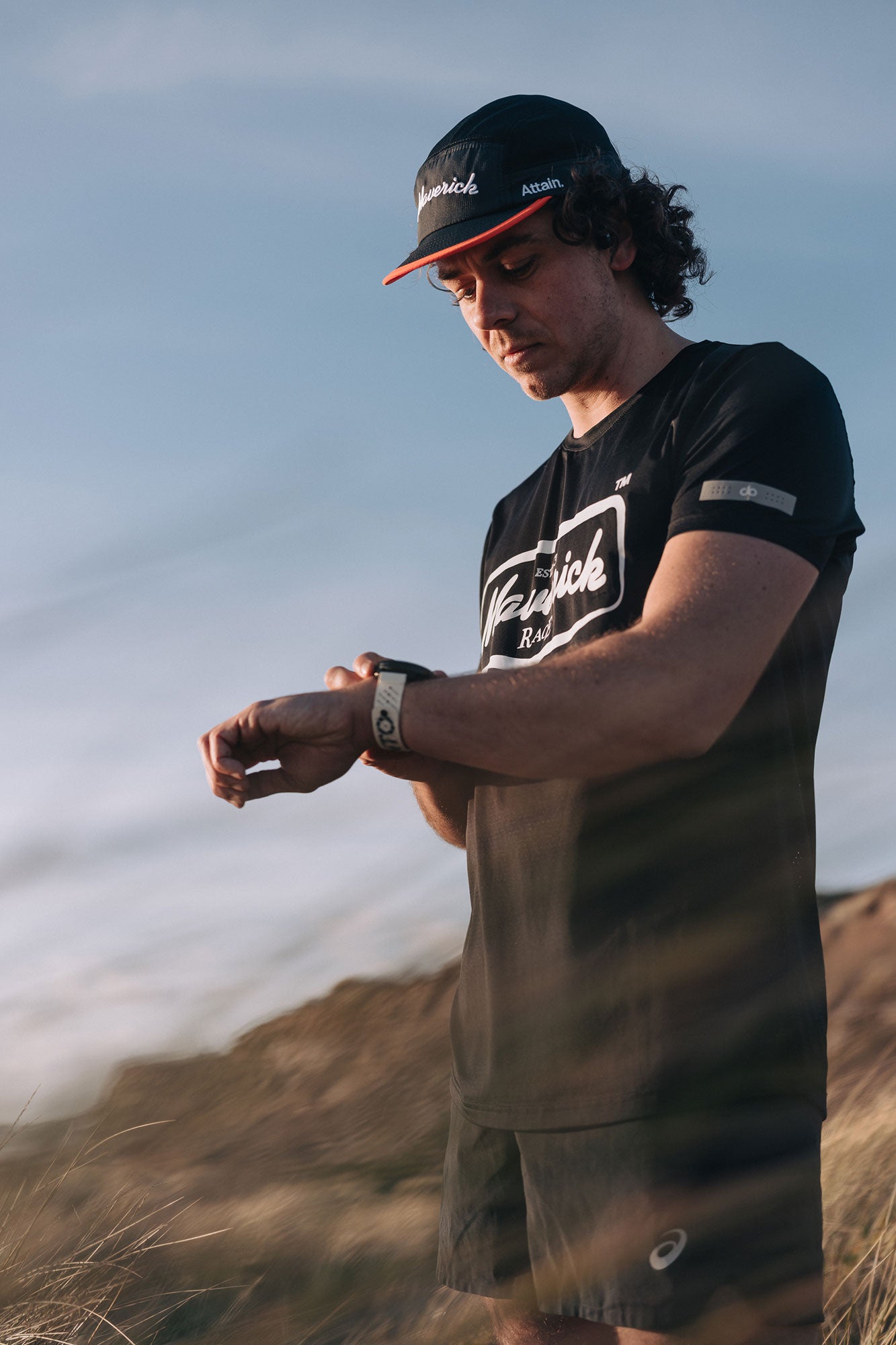Maverick OG x Attain Cap - Black with Orange Edge