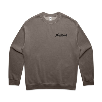 Maverick Relaxed OG Men's Crew Sweater - Faded Grey