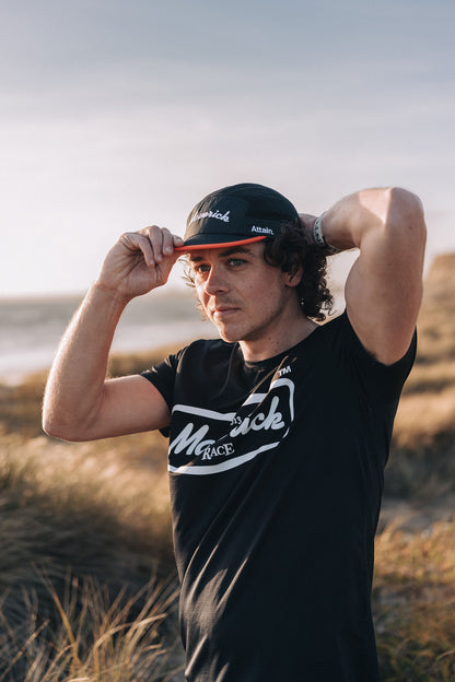 Maverick OG x Attain Cap - Black with Orange Edge