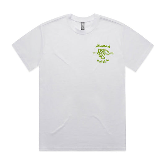 Maverick Trail Club Men's Tee - White/Green