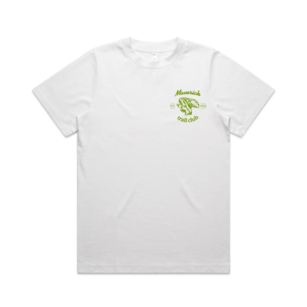 Maverick Trail Club Women's Tee - White/Green
