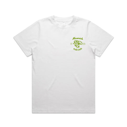 Maverick Trail Club Women's Tee - White/Green